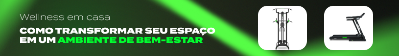 banner com imagens de esteira e estação de musculçaõ como opções de praticas para wellness